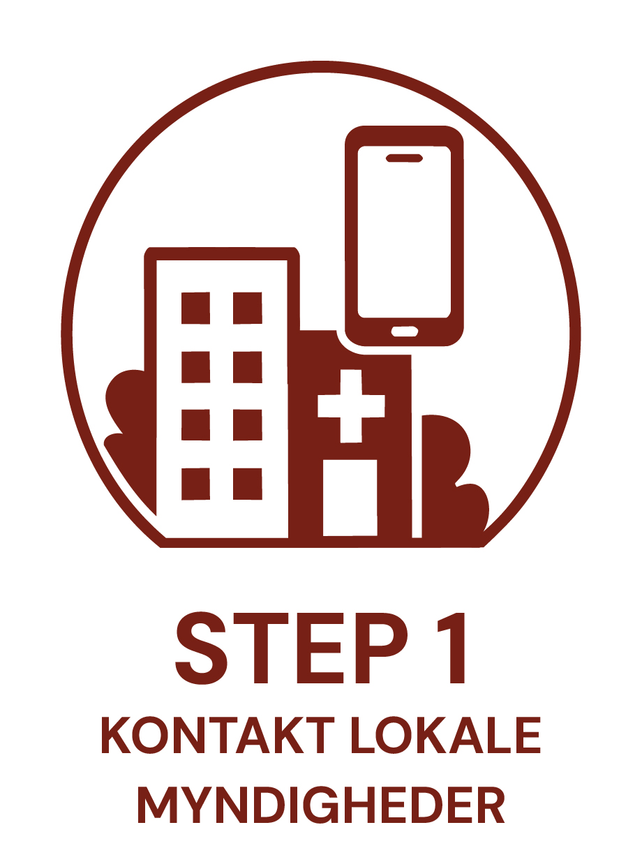 STEP 1: Kontakt lokale myndigheder