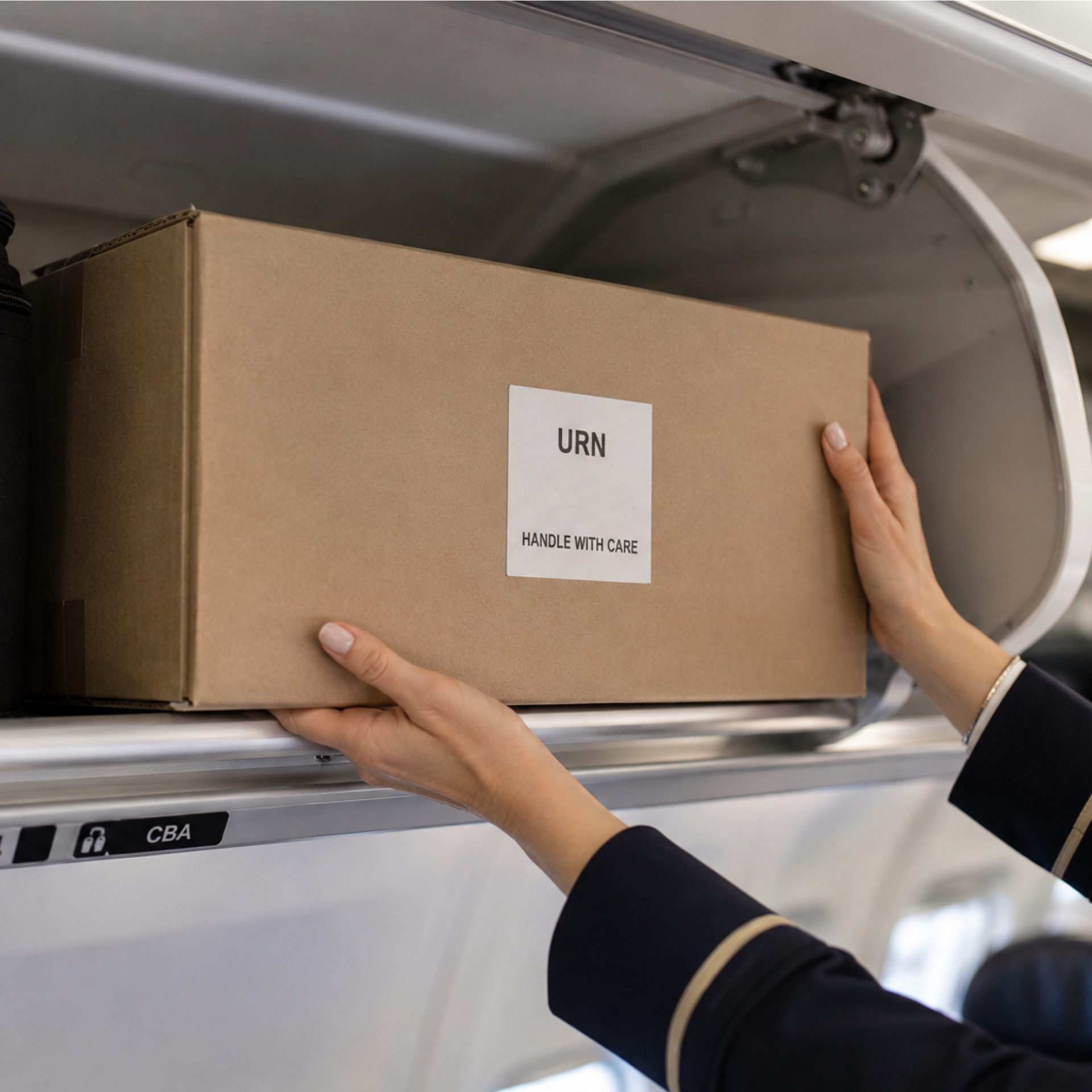 Urne transporteres som håndbagage i fly